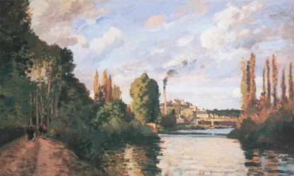 Ufer des Wassers in Pontoise